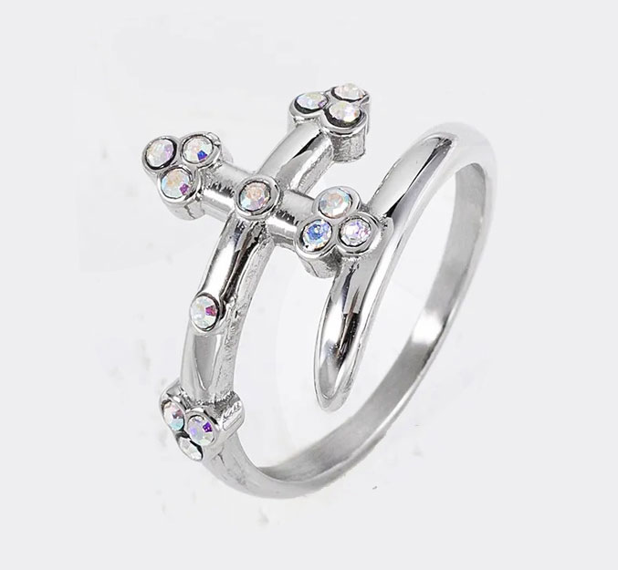 Cross Ring AB Crystal