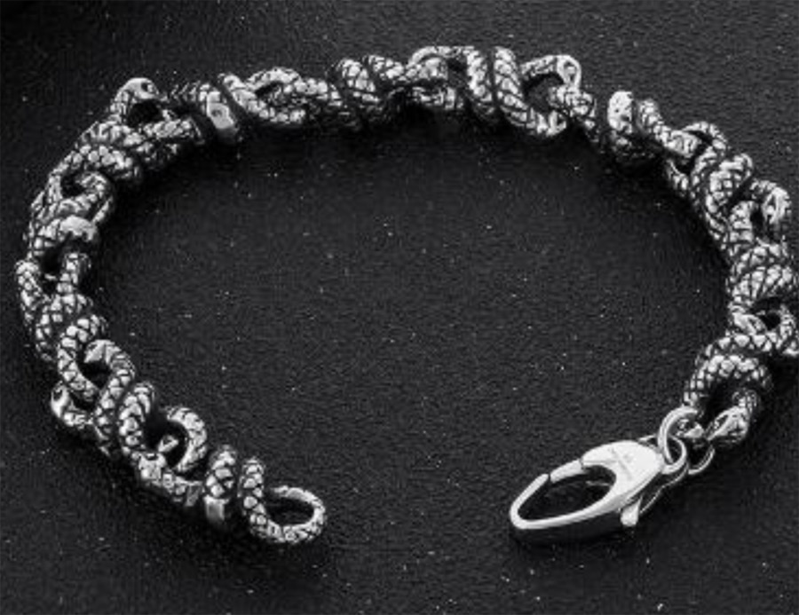 Stainless Steel Multi Twist Snake Bracelet
