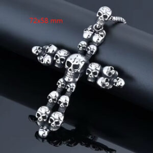 Stainless Steel Multi Skull Pendant 